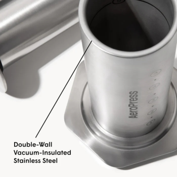 AeroPress Steel Coffee Press Silver 360ml (3)
