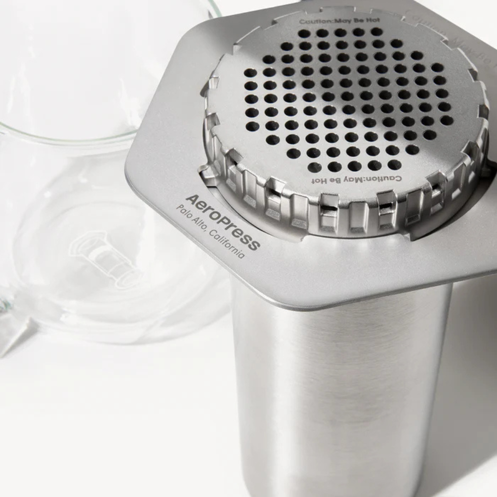 AeroPress Steel Coffee Press Silver 360ml (4)
