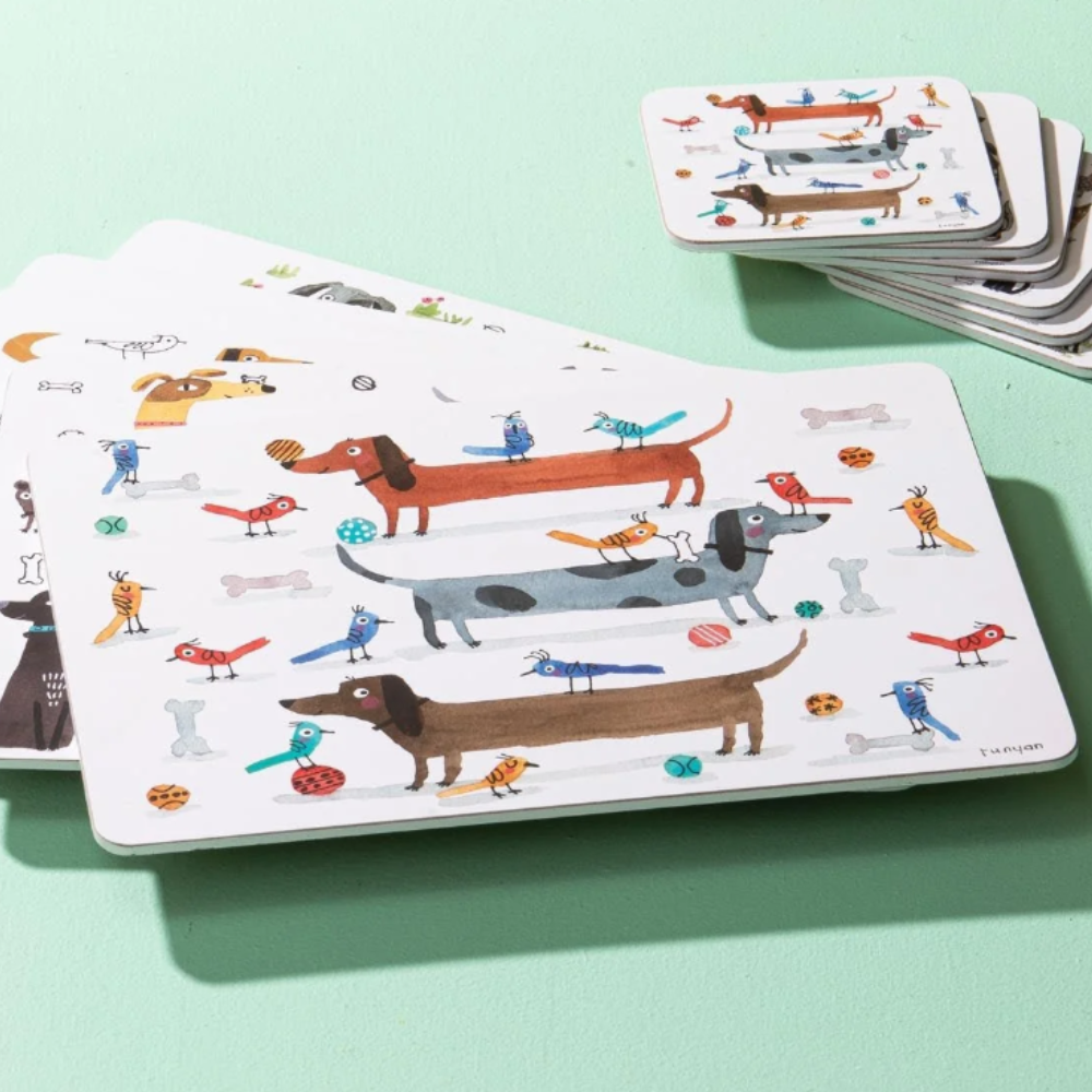 Ashdene Canine Capers Placemats Set of 6 (2)