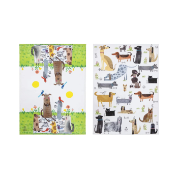 Ashdene Canine Capers Tea Towels Set of 2