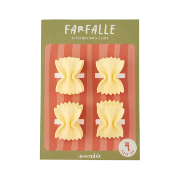 Assemble Farfalle Pasta Bag Clips 5.5cm Set of 4