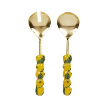 Assemble Lemon Salad Servers 26cm Set of 2