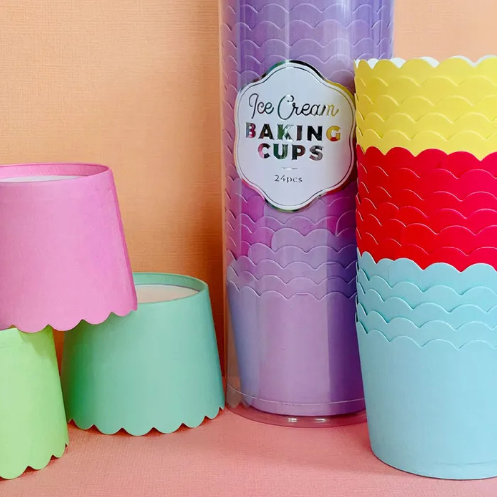 Cake Craft Ice Cream Baking Cups 24 Pack