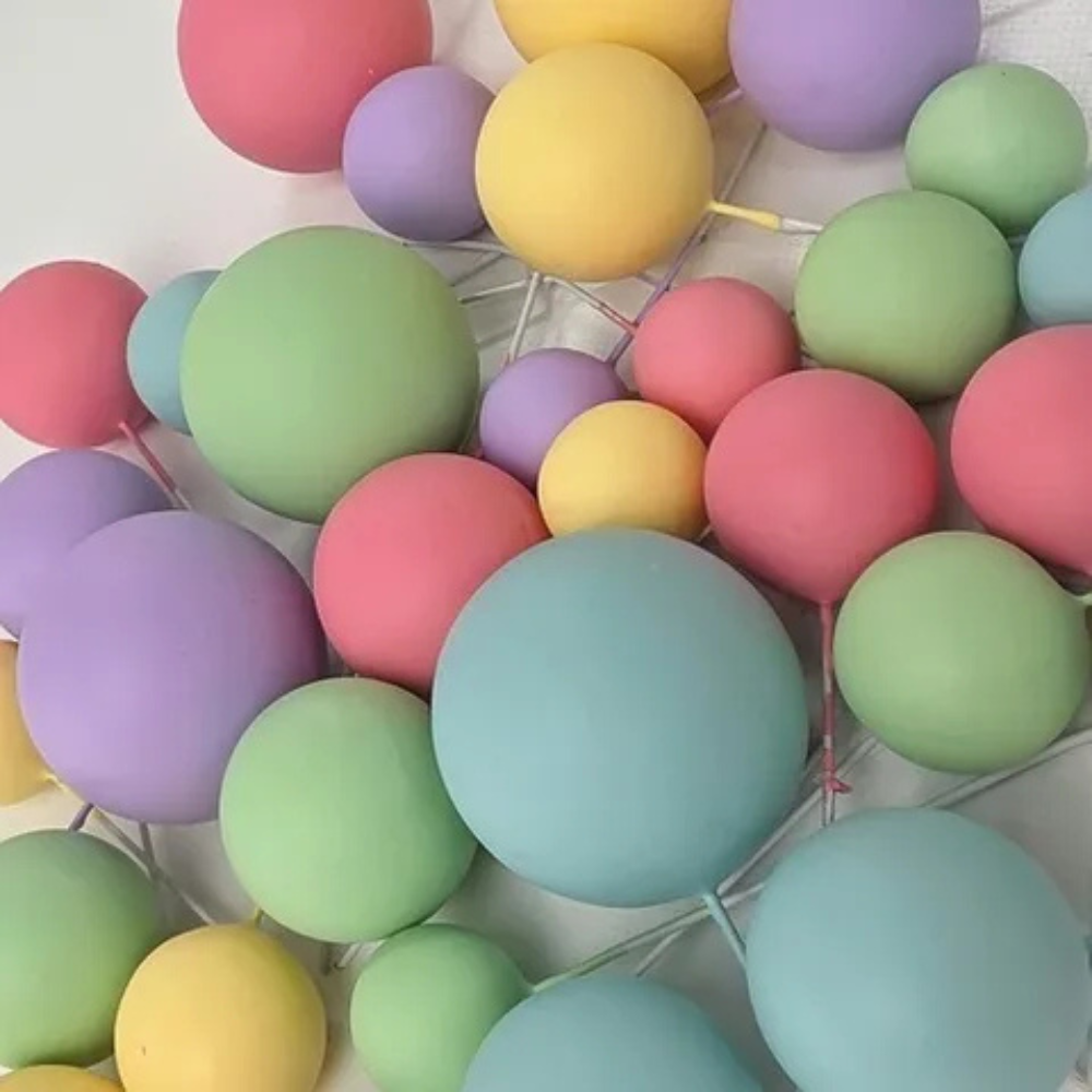 Cake Craft Wish Ball Decoration 32 Pack Pastel Rainbow