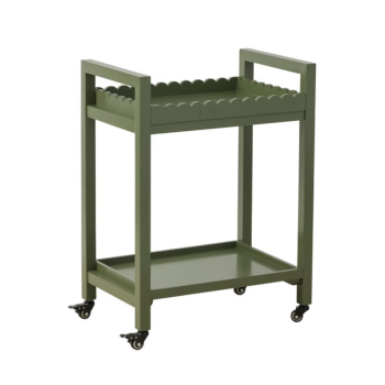 Coast to Coast Home Hudson Wood Bar Cart 82cm