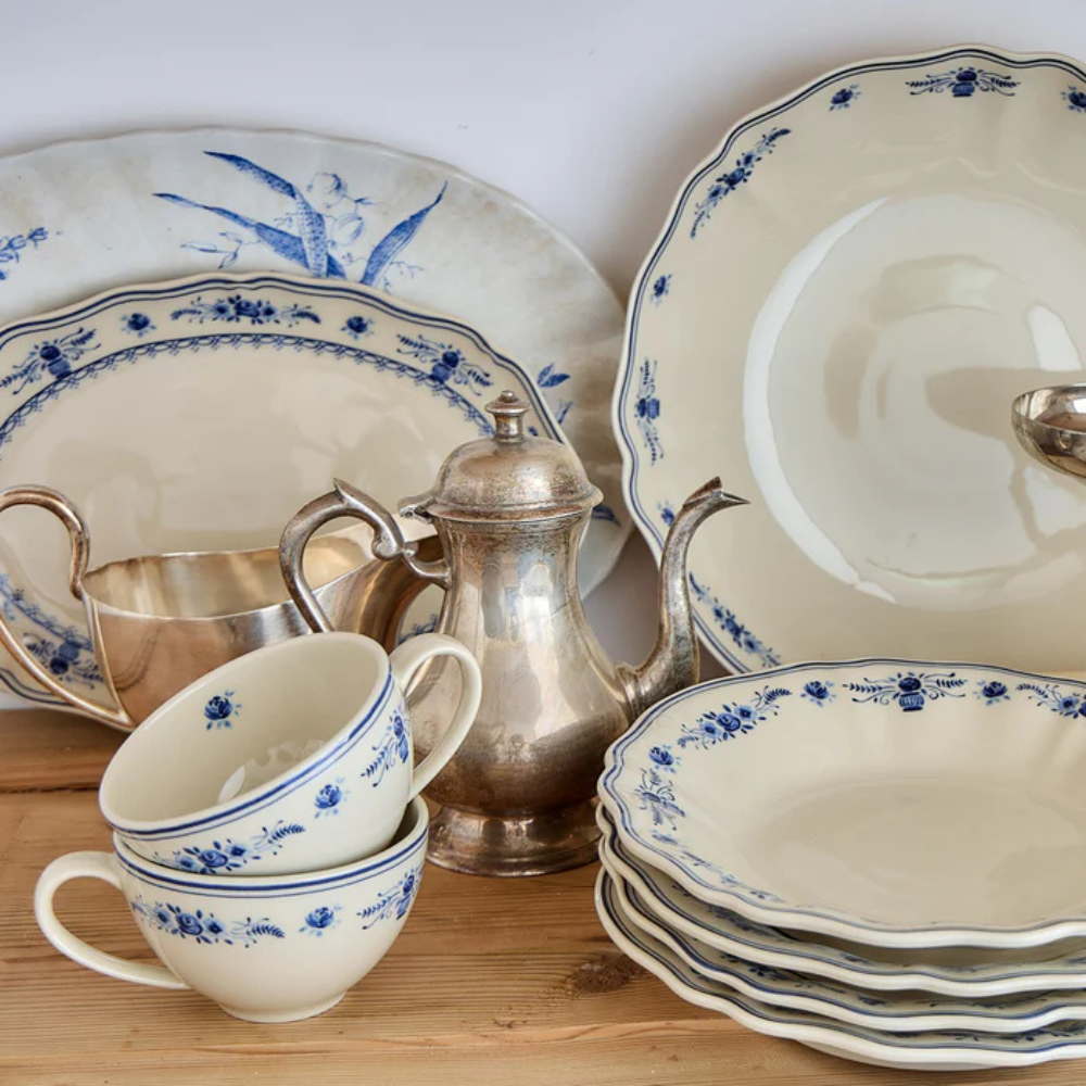 Costa Nova Vila Oval Platter BeigeBlue 32cm (3)