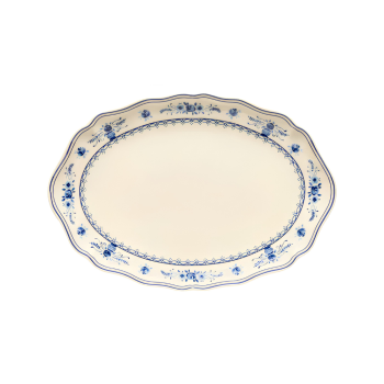 Costa Nova Vila Oval Platter Beige/Blue 32cm