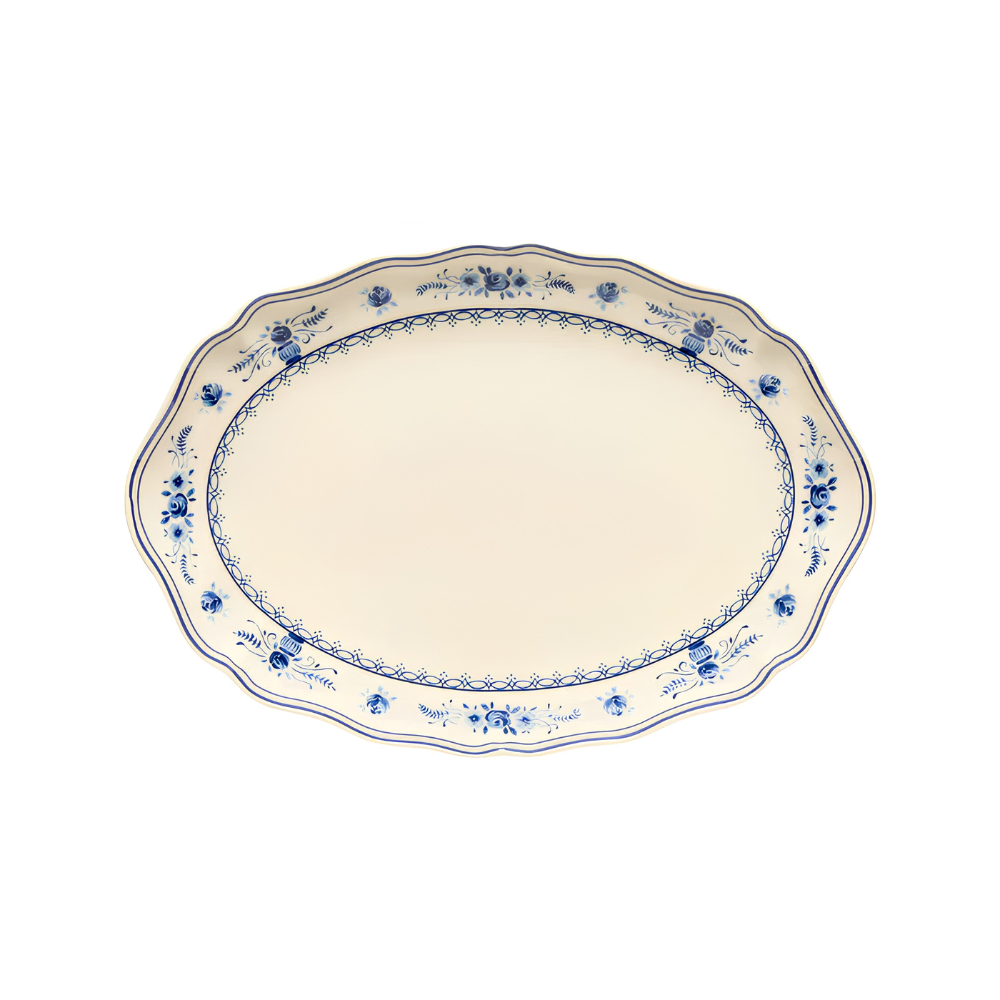 Costa Nova Vila Oval Platter BeigeBlue 32cm