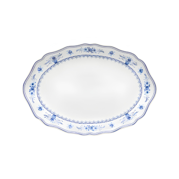 Costa Nova Vila Oval Platter White/Blue 32cm