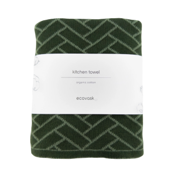Ecovask Kitchen Towel Forest Herringbone