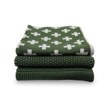 Ecovask Mixed Cloths 3 Pack Forest