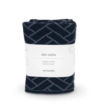 Ecovask Mixed Cloths 3 Pack Forest Herringbone (1)