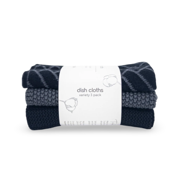 Ecovask Mixed Cloths 3 Pack Forest Herringbone (2)