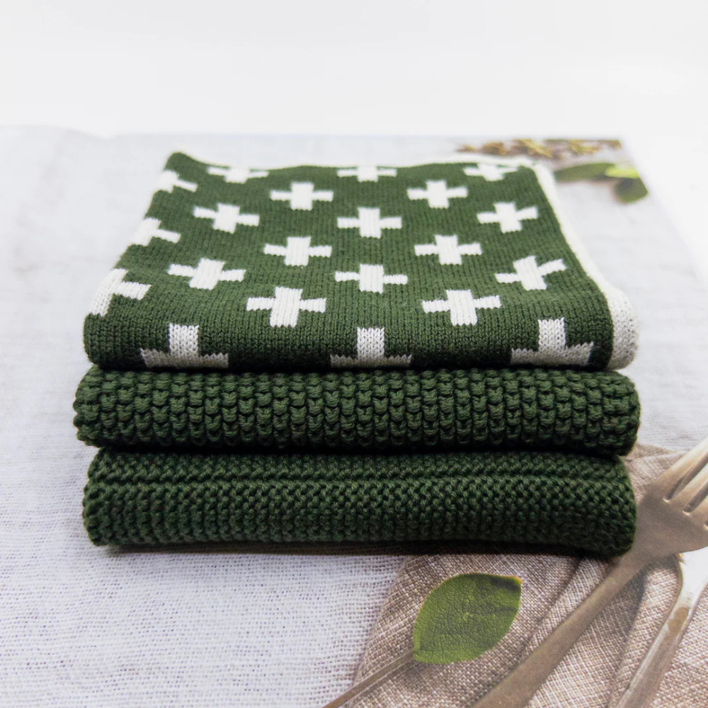 Ecovask Mixed Cloths 3 Pack Forest