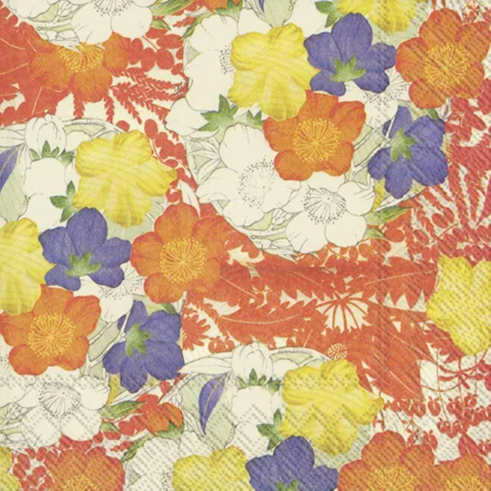 IHR Luncheon Kimono Flowers