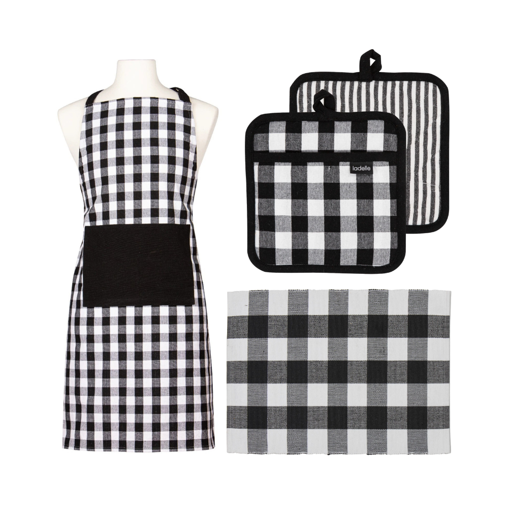 Ladelle Eco Gingham Kitchen Set
