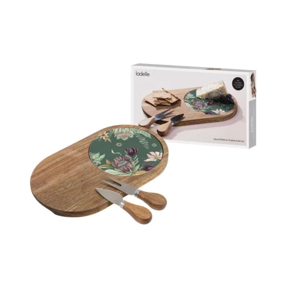 Ladelle Leura Cheese Board & Knife Set (2)