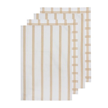 Ladelle Tea Towel Taupe Set of 4