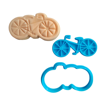Little Monkey Cookie Cutter & Stamp Bicycle