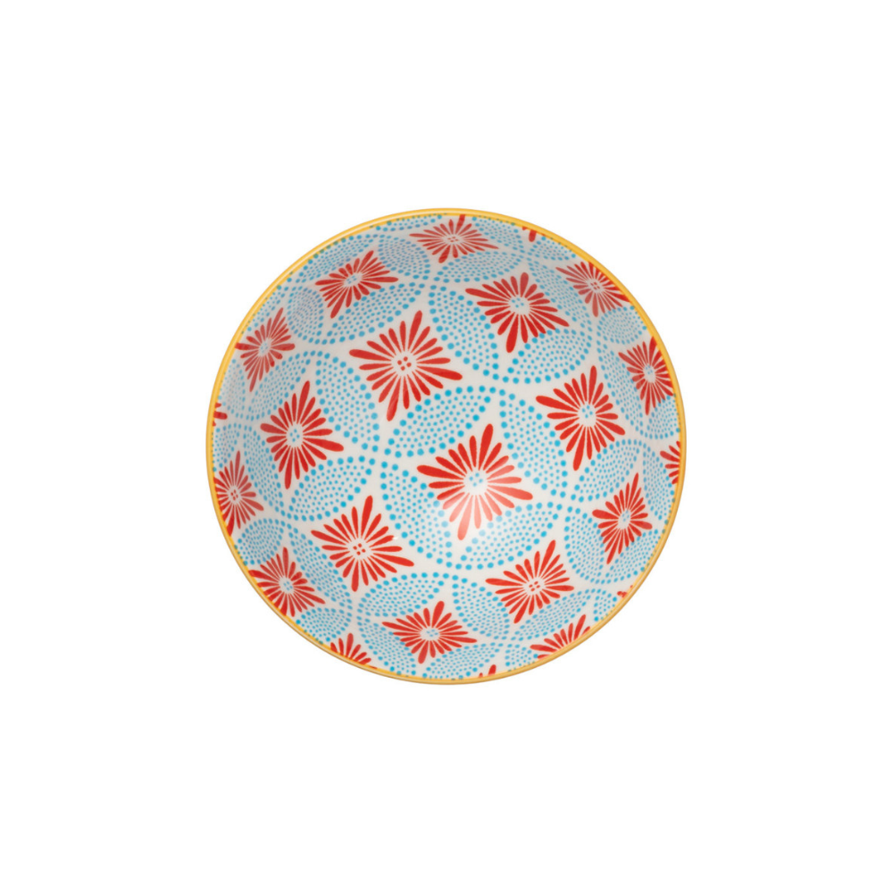 Mikasa Stoneware Nibble Bowl Blue Mosaic 12cm (3)