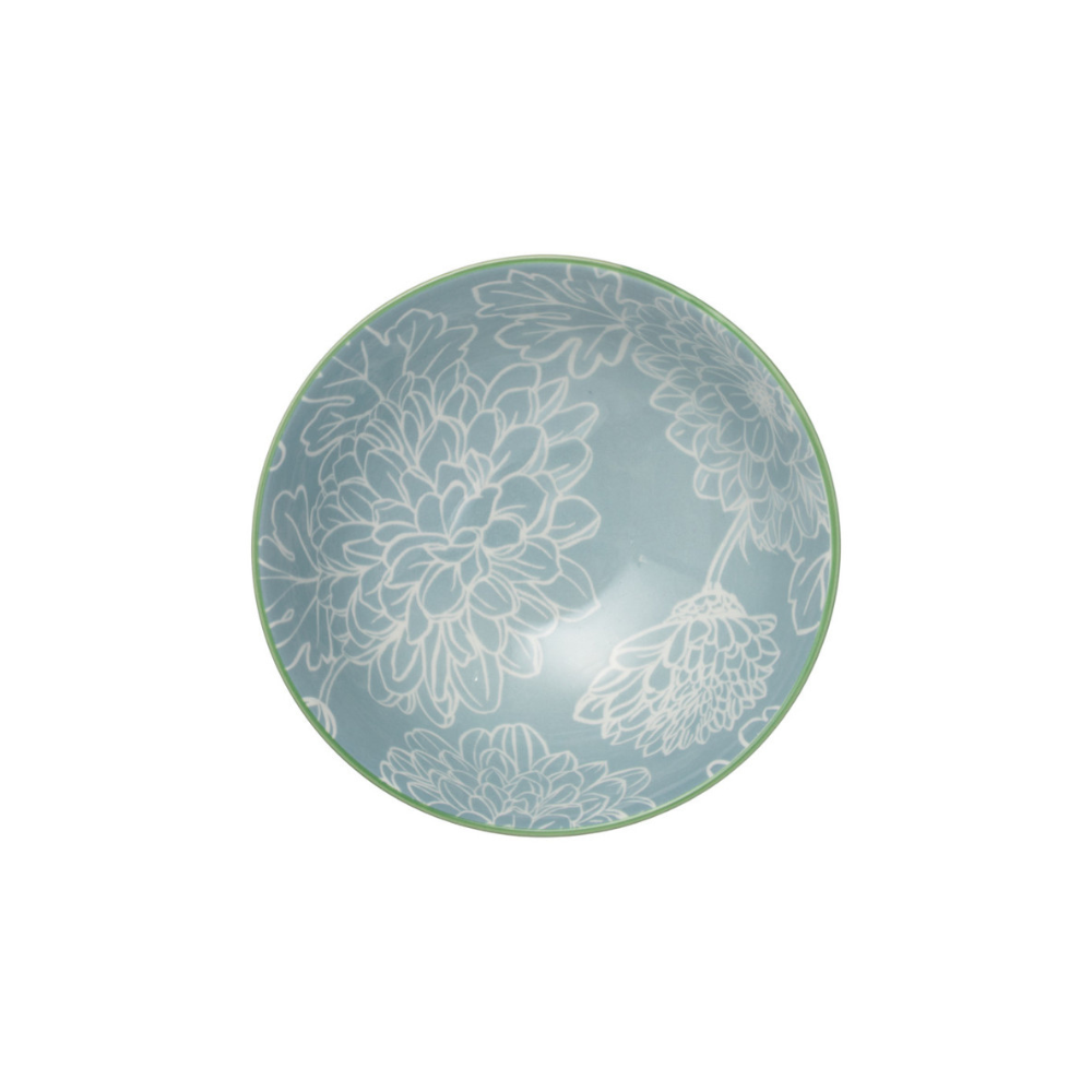 Mikasa Stoneware Nibble Bowl Grey Floral 12cm (3)