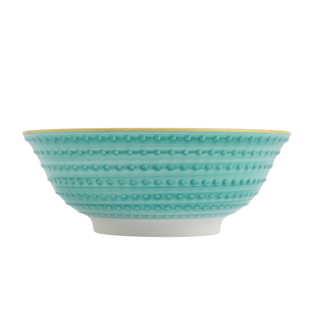 Mikasa Stoneware Ramen Bowl Chevron Indigo 21cm (2)