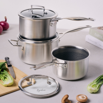 Pyrolux Pyrohex Saucepan Set (3)