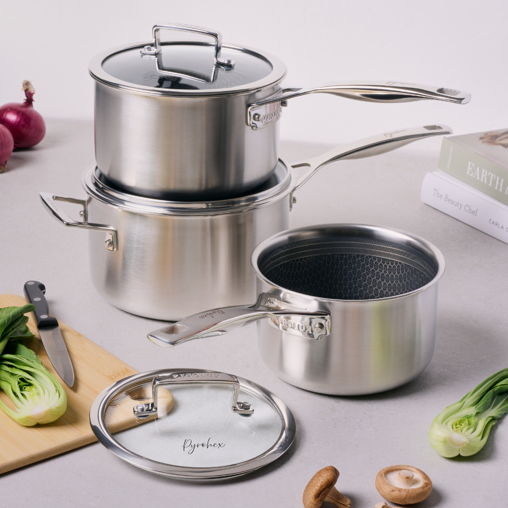 Pyrolux Pyrohex Saucepan Set (3)