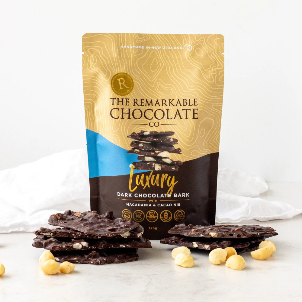 Remarkable Chocolate Bark Macadamia & Cacao Nib 125g (3)