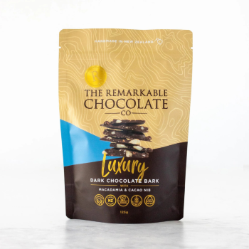 Remarkable Chocolate Bark Macadamia & Cacao Nib 125g