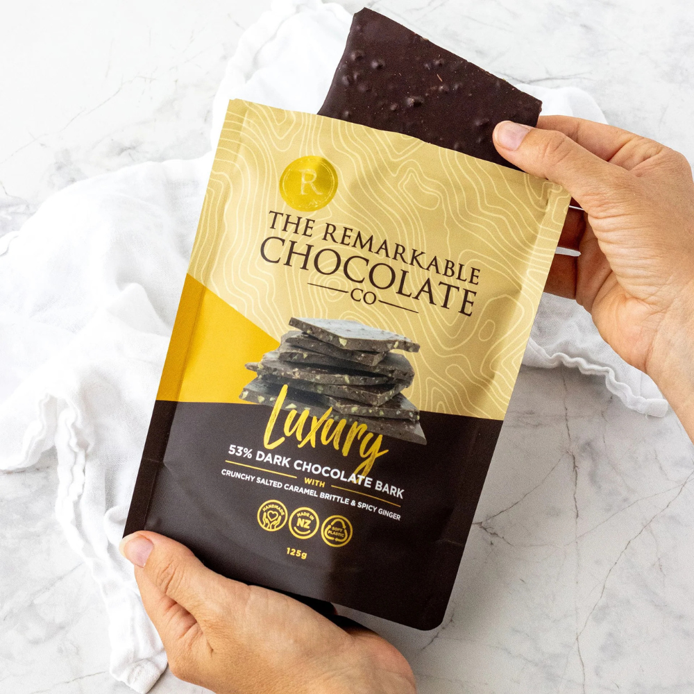 Remarkable Chocolate Bark Spicy Ginger Crunch 125g (4)