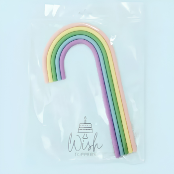 Wish Pastel Rainbow Cake Topper