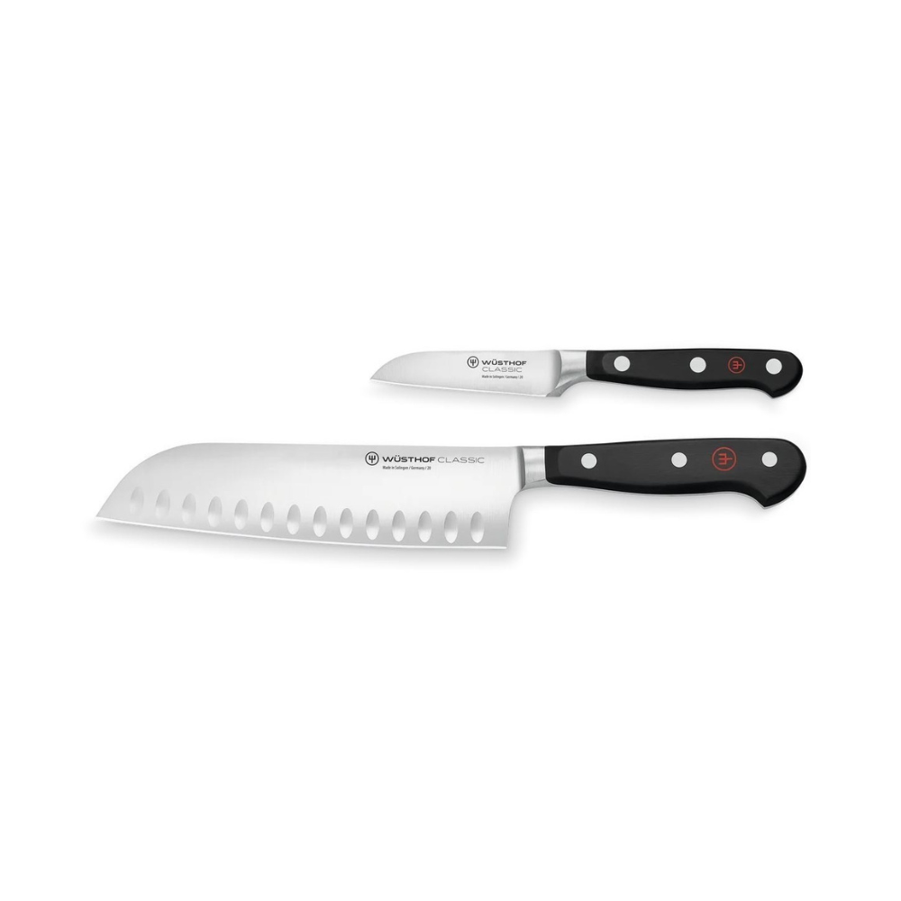 WÜSTHOF Classic 2 Piece Santoku Knife Set