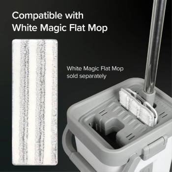 White Magic Flat Mop Refill Pack of 2 (4)