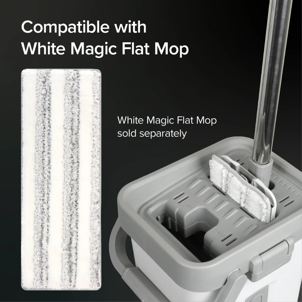 White Magic Flat Mop Refill Pack of 2 (4)