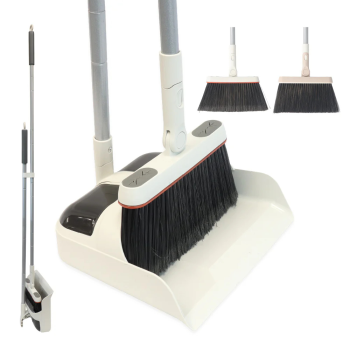 White Magic Indoor/Outdoor Broom & Dustpan Set