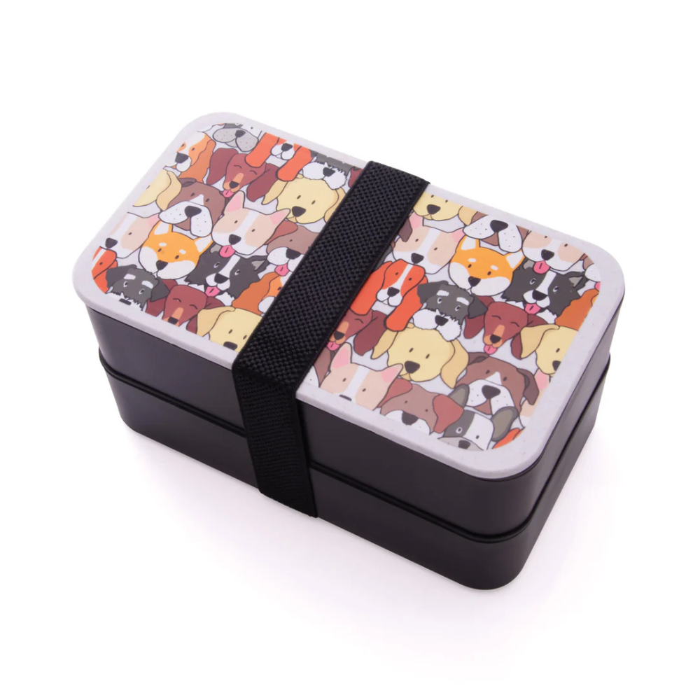 isGift Wheat Straw Bento Box Dog Collective 20cm (1)