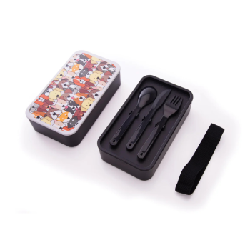 isGift Wheat Straw Bento Box Dog Collective 20cm (3)