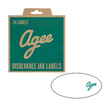 Agee Dissolvable Jar Labels Pack of 24