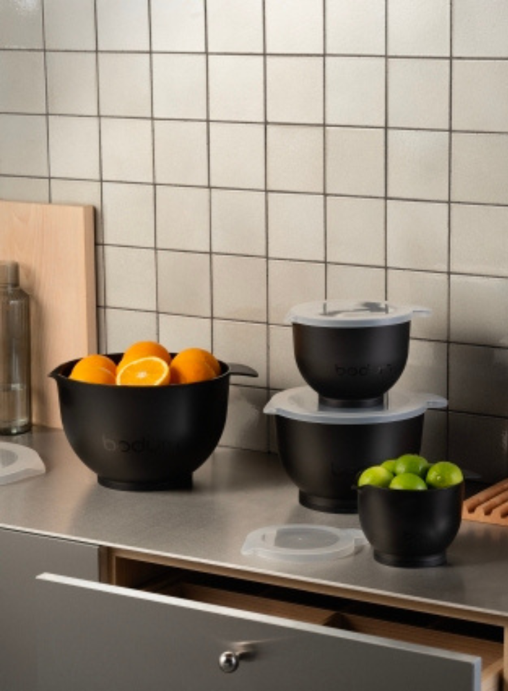 Bodum Bistro 4 Piece Mixing Bowl Set Black (1)
