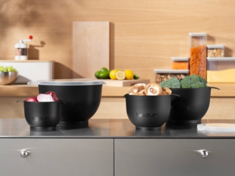 Bodum Bistro 4 Piece Mixing Bowl Set Black (2)