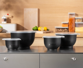 Bodum Bistro 4 Piece Mixing Bowl Set Black (4)