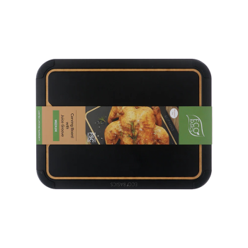 Eco Basics Carving Board with Groove Black 37cm (2)