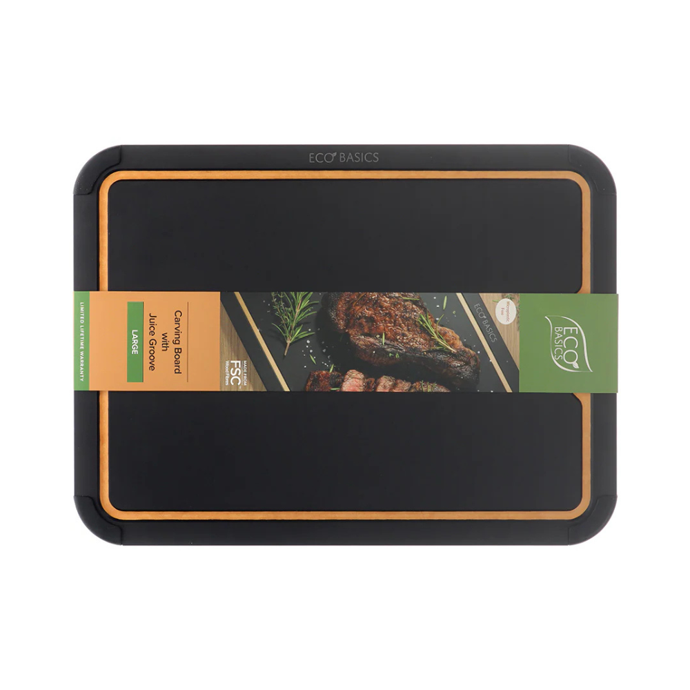 Eco Basics Carving Board with Groove Black 44cm (3)