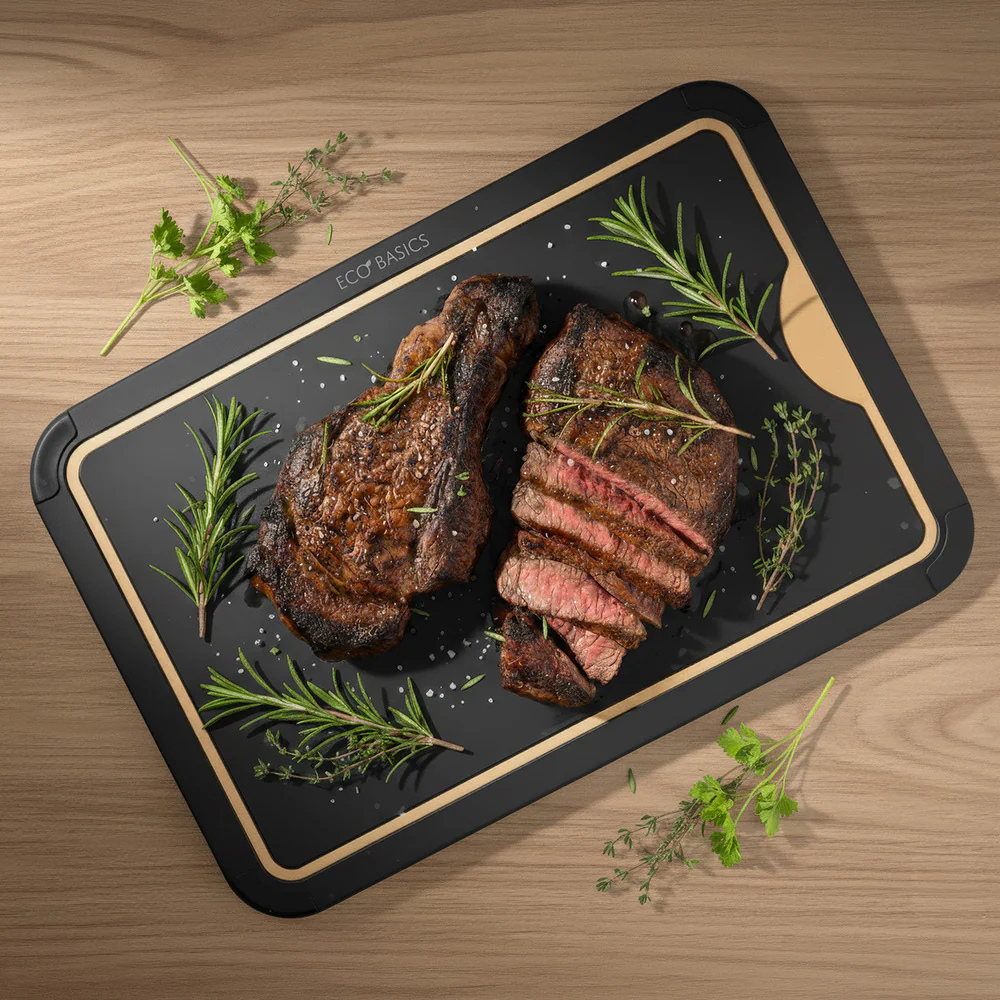 Eco Basics Carving Board with Groove Black 44cm (4)