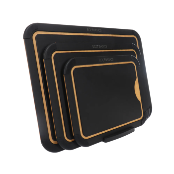 Eco Basics Carving Board with Juice Groove Black (2)