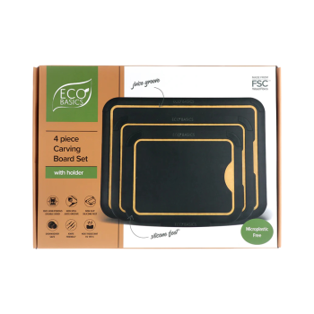 Eco Basics Carving Board with Juice Groove Black (4)