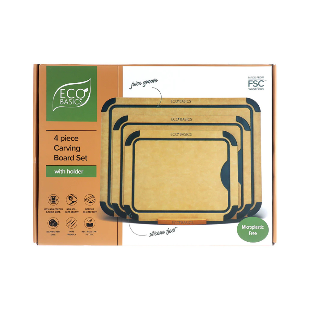 Eco Basics Carving Board with Juice Groove Natural (4)