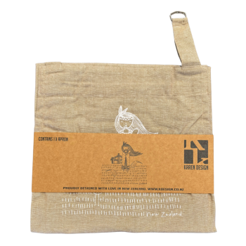 Karen Design Apron Natural NZ Girl