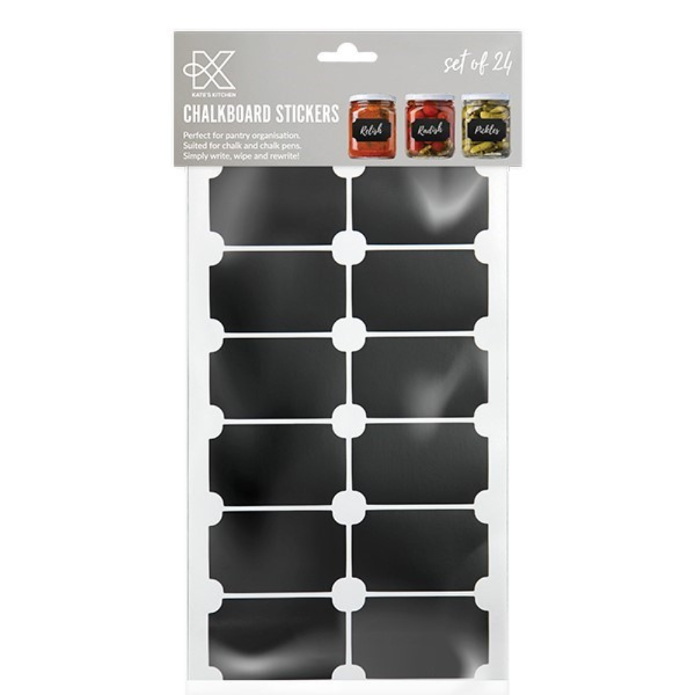 Kate’s Kitchen Chalkboard Jar Labels Set of 24